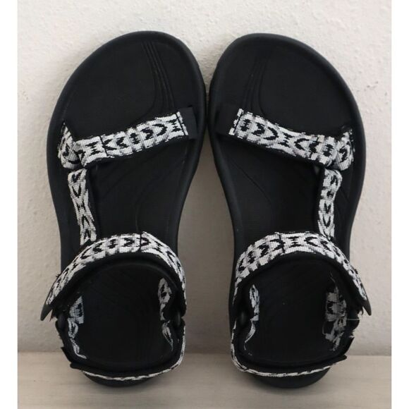 Teva 1093378 Women's Sz 5 Black/White Hurricane 4 Sport Hiking Sandals - Picture 2 of 13